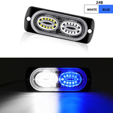 Load image into Gallery viewer, 12v 24v Car Led Strobe Light Flashing Grille Lights Emergency Light 24led Warn Light Lights For Car Truck Strobe Led Light