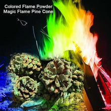 Load image into Gallery viewer, Magic Fire Colored Flame Powder Magic Fire Party Beach Bonfire Party Supplies Natural Pine Cones