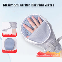 Load image into Gallery viewer, Anti-scratch Gloves for The Elderly Rehabilitation Training Anti-extraction Restraint Gloves Anti-scratching Wrist Fixed Breathable Gloves