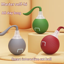 Load image into Gallery viewer, Cat Interactive Ball Toys Automatic Rolling Ball Faux Tail Rechargeable Smart Pet Electric Toy Dog Cat Training Imitate Mouse