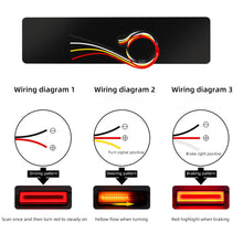 Load image into Gallery viewer, 62LED Trailer Truck Rear Brake Light Double Color Flow Turn Signal Light Car Brake Light Bar Brake Light Side Marker Lamp Light