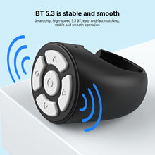 Load image into Gallery viewer, Portable Blutooth Remote Control Scrolling Finger Remote Mobile Phone Video Remote Control Selfie Stick Automatic Page Fingertip Camera Controller