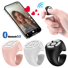Load image into Gallery viewer, Portable Blutooth Remote Control Scrolling Finger Remote Mobile Phone Video Remote Control Selfie Stick Automatic Page Fingertip Camera Controller