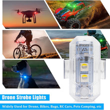 Load image into Gallery viewer, Motorcycle LED Warning Mini Signal Light Wireless Flash Turn Signal Indicator for Scooter Car DJI Avata/Mavic 3 Pro Drone Strobe Light
