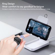 Load image into Gallery viewer, Blutooth 5.3 Remote Control Scrolling Finger Remote Mobile Phone Video Remote Control Selfie Stick Fingertip Camera Controller Automatic Page