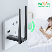 Load image into Gallery viewer, 2.4G 300Mbps USB Wireless WiFi Repeater Extender WiFi Signal Amplifier Booster Long Range Wi-Fi Router Home Network Extension