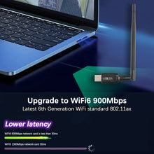 Load image into Gallery viewer, USB WiFi Adapter Dual Band Bluetooth 5.3 2 in 1 Wi-Fi 6 Dongle Wireless Receiver For PC/Laptop Driver Free For Win10/11 AX900
