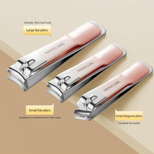 Load image into Gallery viewer, Gradient Color Nail Clippers Set Portable Stainless Steel Nail Clippers Durable Antioxidant Rust Resistant Household Manicure Tools