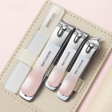 Load image into Gallery viewer, Gradient Color Nail Clippers Set Portable Stainless Steel Nail Clippers Durable Antioxidant Rust Resistant Household Manicure Tools