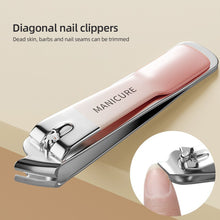 Load image into Gallery viewer, Gradient Color Nail Clippers Set Portable Stainless Steel Nail Clippers Durable Antioxidant Rust Resistant Household Manicure Tools
