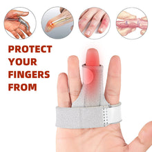 Load image into Gallery viewer, Finger Fixed Strap Adjustable Aluminum Strip Fixed Support Strap Finger Toe Fixed Support Protective Sleeve Phalangeal Brace