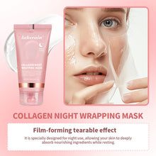 Load image into Gallery viewer, Collagen Night Cream Peel-off Facial Mask Deeply Moisturize Nourish Tighten Rejuvenate Skin Smear Collagen Facial Mask Night Skin Care