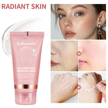 Load image into Gallery viewer, Collagen Night Cream Peel-off Facial Mask Deeply Moisturize Nourish Tighten Rejuvenate Skin Smear Collagen Facial Mask Night Skin Care