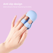Load image into Gallery viewer, Silicone Finger Cover Facial Brush Soft Skin-friendly Makeup Remover Facial Cleanser Brush Portable Durable Cleaning Massage Brush