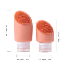 Load image into Gallery viewer, 60/90ML Facial Brush Sub-bottle Durable Portable Silicone Travel Bottle Bath And Skincare Products Leakproof Hygienic Storage Bottle