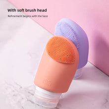 Load image into Gallery viewer, 60/90ML Facial Brush Sub-bottle Durable Portable Silicone Travel Bottle Bath And Skincare Products Leakproof Hygienic Storage Bottle