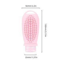 Load image into Gallery viewer, 100ML Shampoo Brush Sub-bottle Two-in-one Portable Washable Reusable Silicone Travel Bottle Shampoo Lotion Leakproof Storage Bottle