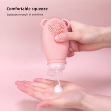 Load image into Gallery viewer, 100ML Facial Brush Sub-bottle Two-in-one Portable Silicone Travel Bottle Cosmetics Shampoo Lotion Leakproof Storage Bottle