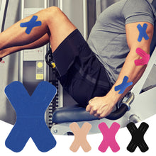Load image into Gallery viewer, 5pcs Pre-cut X-shaped Muscle Patches Elastic Breathable Basketball Fitness Thighs Shoulders Knees Sports Support Muscle Protector Patches