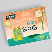 Load image into Gallery viewer, 120pcs/box Colorful Cartoon Cute Band Aids Waterproof Breathable Strong Adhesion Wound Hemostasis Anti-Bacterial Woundplast