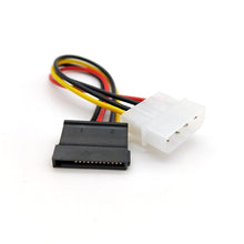 Load image into Gallery viewer, IDE Molex 4 pin to 1/2/3 x SATA Power Cable Serial ATA Y Splitter Hard Driver Dual Extension Cord Adapter Connector