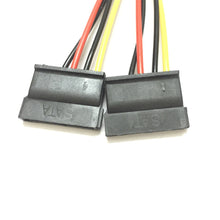 Load image into Gallery viewer, IDE Molex 4 pin to 1/2/3 x SATA Power Cable Serial ATA Y Splitter Hard Driver Dual Extension Cord Adapter Connector