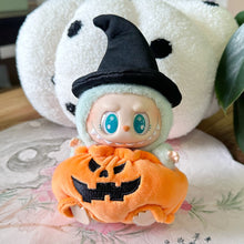 Load image into Gallery viewer, Halloween Pumpkin Clothes For 17cm Labubu Doll Clothes Fashion Doll Bat Wing Pumpkin Clothes with Hat Dolls Accessories