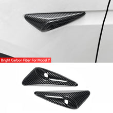 Load image into Gallery viewer, 2Pcs Car Side Camera Protection Covers Kit Decoration Sticker Car Modification Accessories for Tesla Model 3 Highland Moel Y