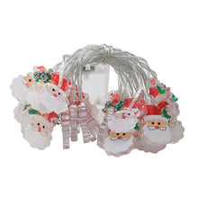 Load image into Gallery viewer, Christmas Decoration LED Light String Snowflake Snowman Santa Claus Christmas Tree String Light Xmas Tree Ornament For Home