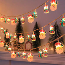 Load image into Gallery viewer, Christmas Decoration LED Light String Snowflake Snowman Santa Claus Christmas Tree String Light Xmas Tree Ornament For Home