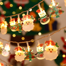 Load image into Gallery viewer, Christmas Decoration LED Light String Snowflake Snowman Santa Claus Christmas Tree String Light Xmas Tree Ornament For Home