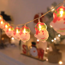 Load image into Gallery viewer, Christmas Decoration LED Light String Snowflake Snowman Santa Claus Christmas Tree String Light Xmas Tree Ornament For Home