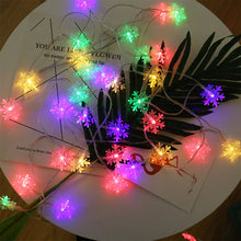 Load image into Gallery viewer, Christmas Decoration LED Light String Snowflake Snowman Santa Claus Christmas Tree String Light Xmas Tree Ornament For Home