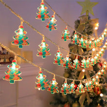Load image into Gallery viewer, Christmas Decoration LED Light String Snowflake Snowman Santa Claus Christmas Tree String Light Xmas Tree Ornament For Home