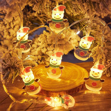 Load image into Gallery viewer, Christmas Decoration LED Light String Snowflake Snowman Santa Claus Christmas Tree String Light Xmas Tree Ornament For Home