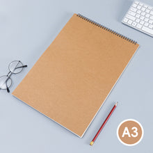 Load image into Gallery viewer, A3/A4/A5/A6 Top Spiral Bound Sketch Book Pad 160 GSM Notebook for Painting Acid Free Painting Writing Paper for Kids Adults Beginners