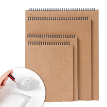 Load image into Gallery viewer, A3/A4/A5/A6 Top Spiral Bound Sketch Book Pad 160 GSM Notebook for Painting Acid Free Painting Writing Paper for Kids Adults Beginners
