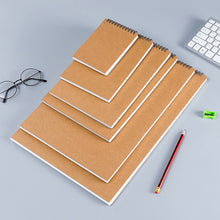 Load image into Gallery viewer, A3/A4/A5/A6 Top Spiral Bound Sketch Book Pad 160 GSM Notebook for Painting Acid Free Painting Writing Paper for Kids Adults Beginners