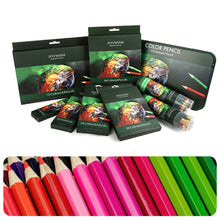 Load image into Gallery viewer, 12/18/24/36 Colors Oily Colored Pencils Hexagon Wooden Handle Set Drawing Sketch Art Design Student Supplies