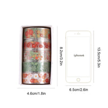 Load image into Gallery viewer, 5Rolls Kawaii Transparent Sticker Tape DIY Decorative Material Tape Sketchbook Stickers School Supplies Stationery