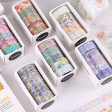 Load image into Gallery viewer, 5Rolls Kawaii Transparent Sticker Tape DIY Decorative Material Tape Sketchbook Stickers School Supplies Stationery
