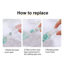 Load image into Gallery viewer, Transparent Dot Dispensing Double-sided Tape Replaceable Refills Handbook Dot Glue Stationery School Office Supplies