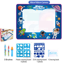 Load image into Gallery viewer, 60x80CM Magic Water Drawing Mat Coloring Doodle With Reusable Magic Pens Montessori Painting Board Educational Toys Kids Gifts