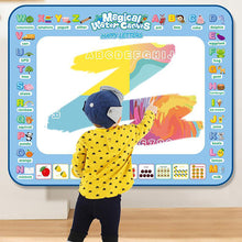 Load image into Gallery viewer, 60x80CM Magic Water Drawing Mat Coloring Doodle With Reusable Magic Pens Montessori Painting Board Educational Toys Kids Gifts