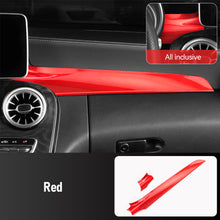 Load image into Gallery viewer, 2Pcs Car Carbon Fiber Texture Central Console Dashboard Panel Protective Cover Trim For Mercedes Benz 15-21 C W205 16-21 GLC X25