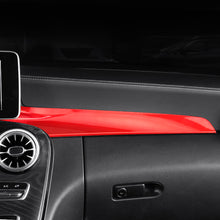 Load image into Gallery viewer, 2Pcs Car Carbon Fiber Texture Central Console Dashboard Panel Protective Cover Trim For Mercedes Benz 15-21 C W205 16-21 GLC X25