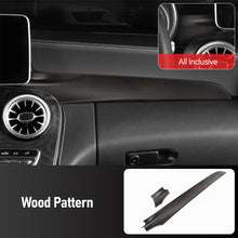 Load image into Gallery viewer, 2Pcs Car Carbon Fiber Texture Central Console Dashboard Panel Protective Cover Trim For Mercedes Benz 15-21 C W205 16-21 GLC X25