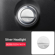 Load image into Gallery viewer, Car Headlight Electronic Handbrake Patch Door Lock Panel Sticker Start Decoration Modification Accessories Supplies For Mercedes Benz C GLC W206 X254 W214 2022
