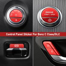 Load image into Gallery viewer, Car Headlight Electronic Handbrake Patch Door Lock Panel Sticker Start Decoration Modification Accessories Supplies For Mercedes Benz C GLC W206 X254 W214 2022