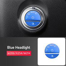 Load image into Gallery viewer, Car Headlight Electronic Handbrake Patch Door Lock Panel Sticker Start Decoration Modification Accessories Supplies For Mercedes Benz C GLC W206 X254 W214 2022
